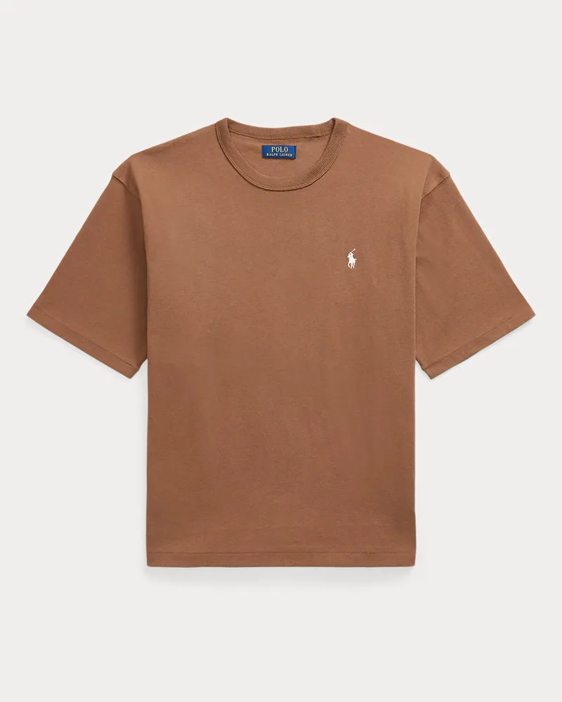 Ralph Lauren Relaxed-Fit Rundhals-T-Shirt aus Jersey Brown