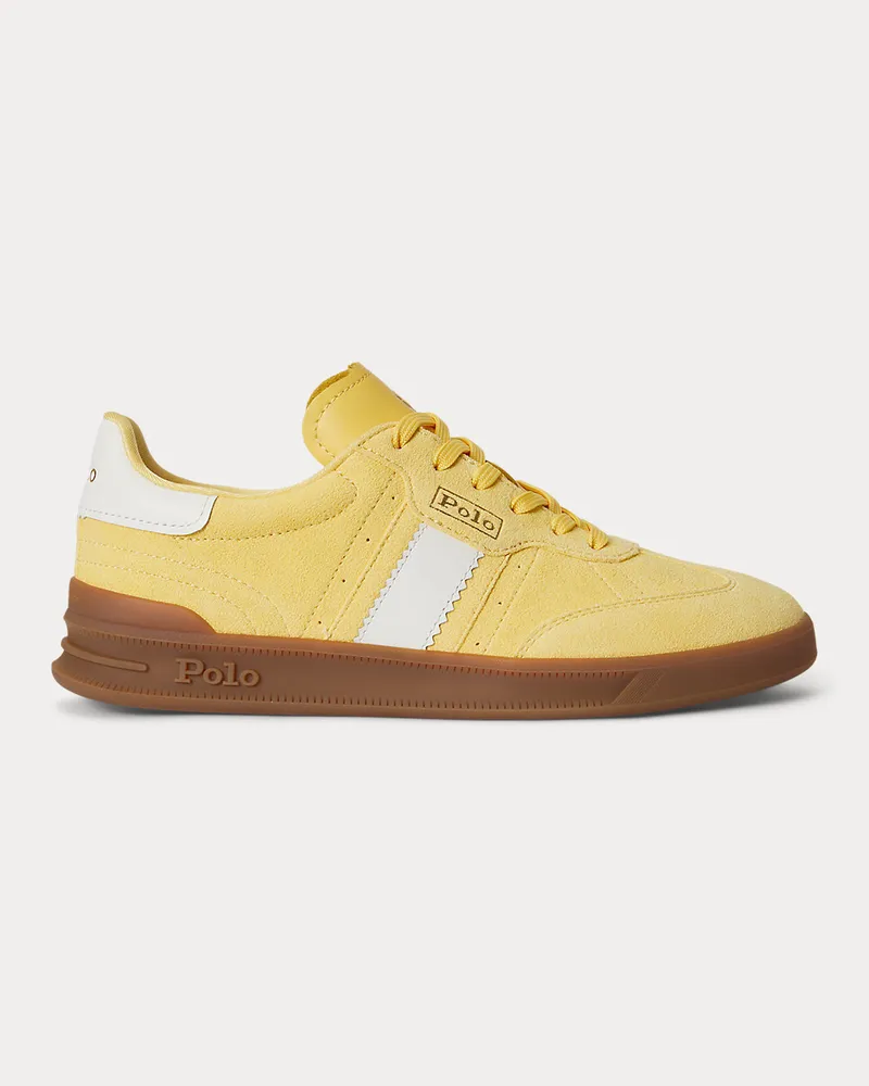Ralph Lauren Sneaker Heritage Aera aus Wildleder Yellow