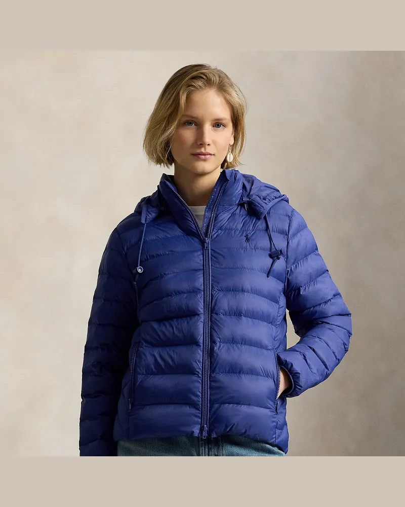Ralph Lauren Wasserbeständige Kapuzenjacke Blue
