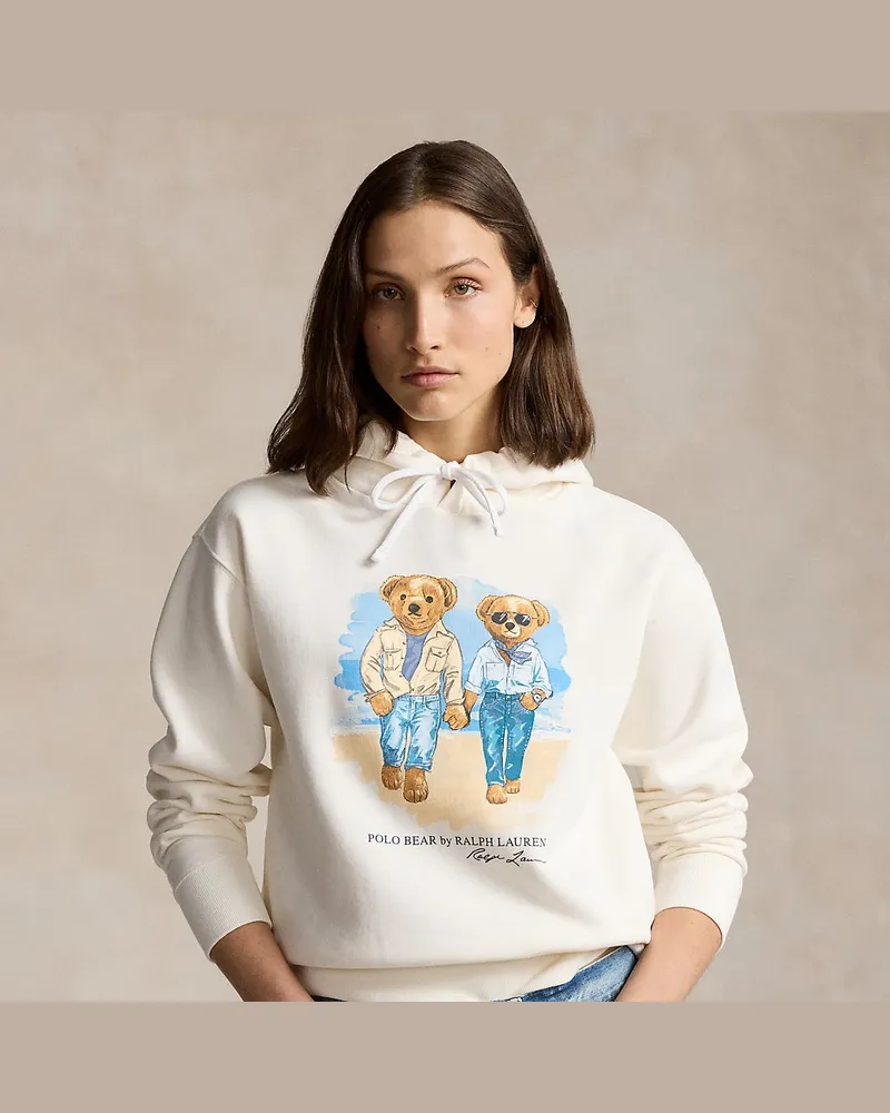 Ralph Lauren Kapuzenpullover mit  Ralph Lauren & Ricky Bears White
