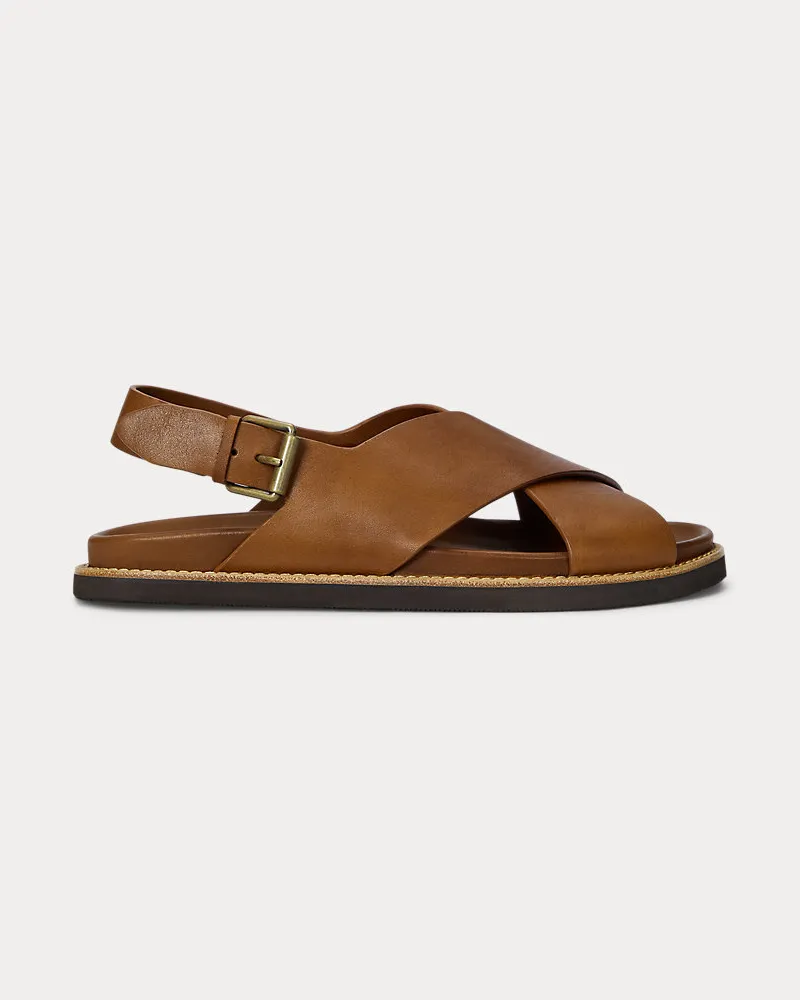 Ralph Lauren Sandale Zane aus Leder Brown