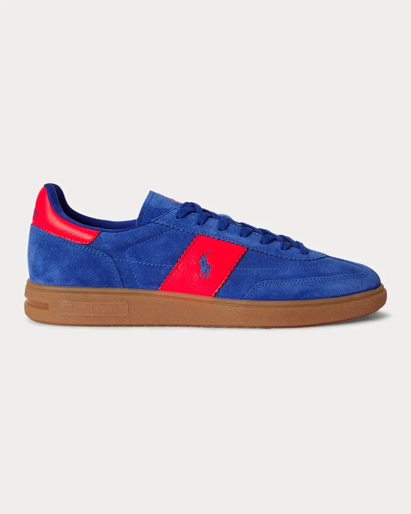 Ralph Lauren Sneaker Bedford aus Wildleder Blue