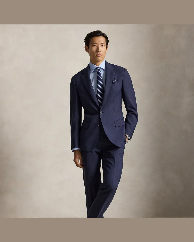 Ralph Lauren Tailored-Fit Polo-Nailhead-Anzug Blue