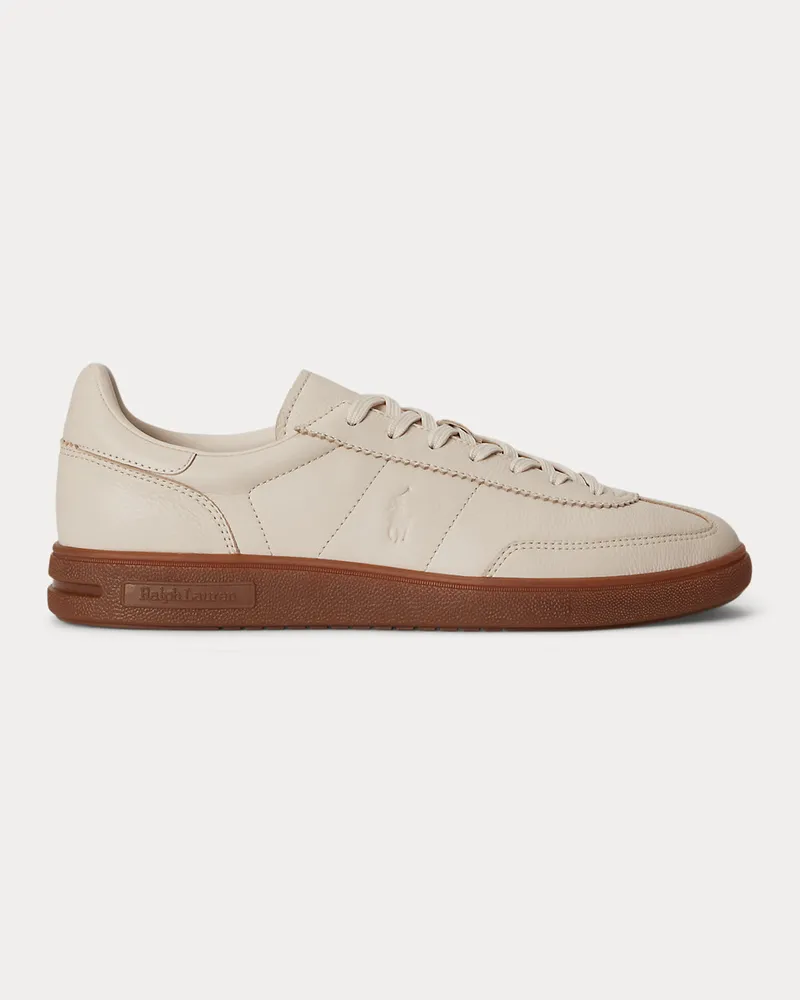 Ralph Lauren Ledersneaker Bedford Natural