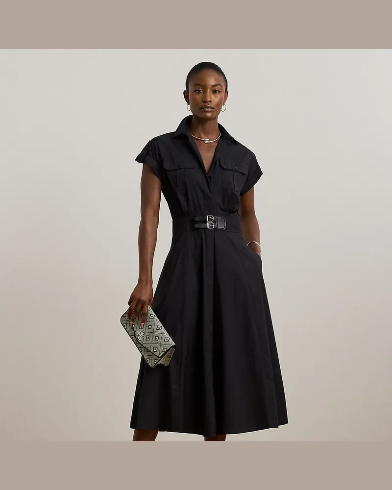 Ralph Lauren Hemdkleid mit Schnallendetail Black
