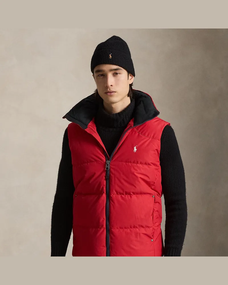 Ralph Lauren Daunenweste mit Kapuze Red