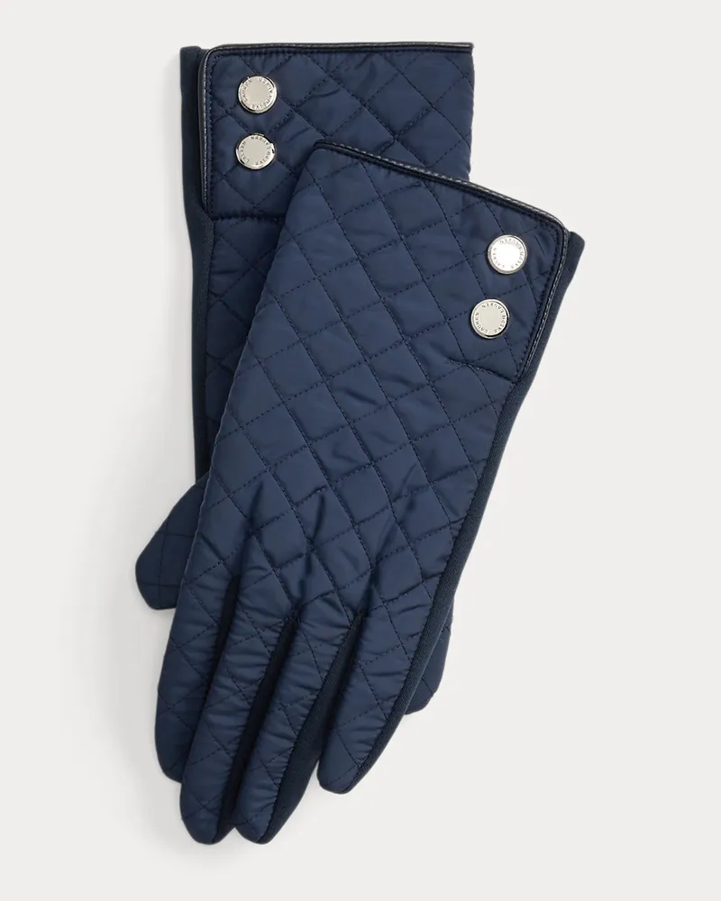 Ralph Lauren Gesteppte Touchscreen-Handschuhe Blue