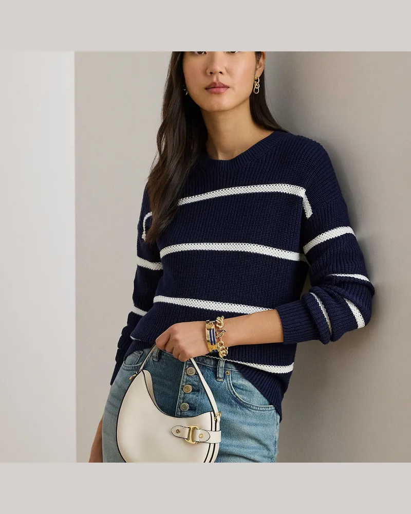 Ralph Lauren Kleine Umhängetasche Tasha aus Leder White