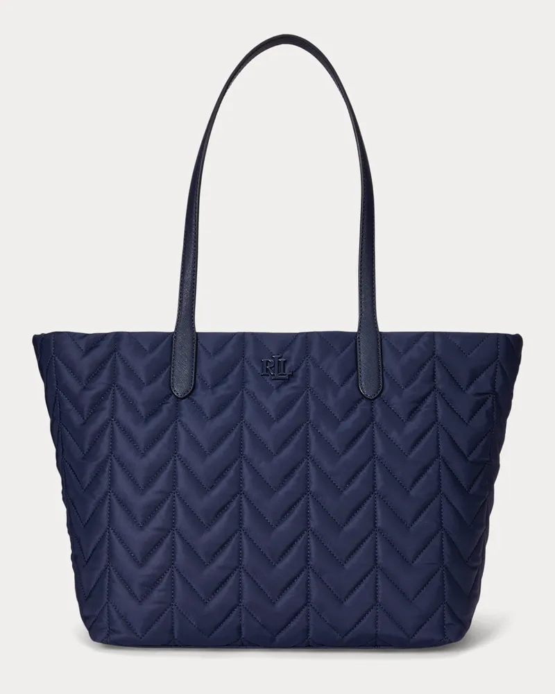 Ralph Lauren Extragroße gesteppte Tragetasche Stevie Blue