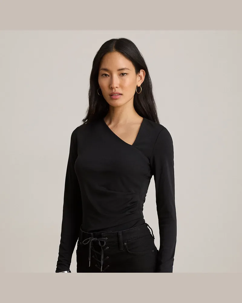 Ralph Lauren Langärmliges Oberteil aus Jersey Black