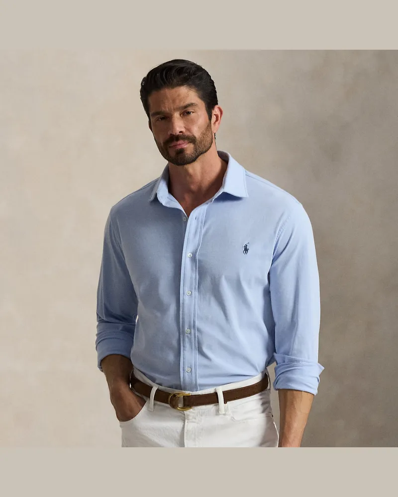 Ralph Lauren Große Größen - Stretch-Oxfordhemd Blue