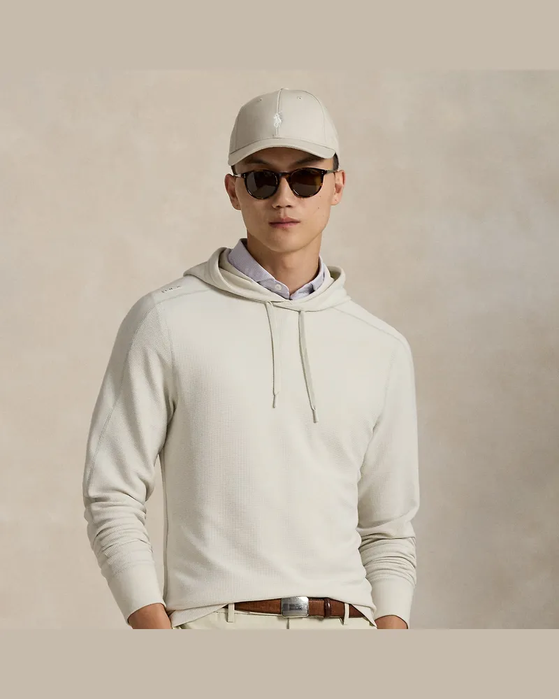 Ralph Lauren Performance-Kapuzenshirt aus Waffelpiqué White