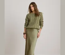 Maxirock aus Satin-Charmeuse