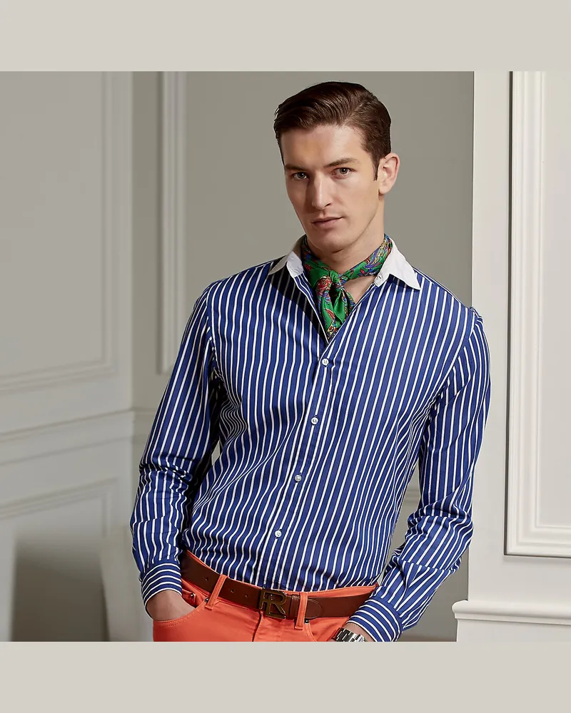 Ralph Lauren Gestreiftes Popelinehemd Multi