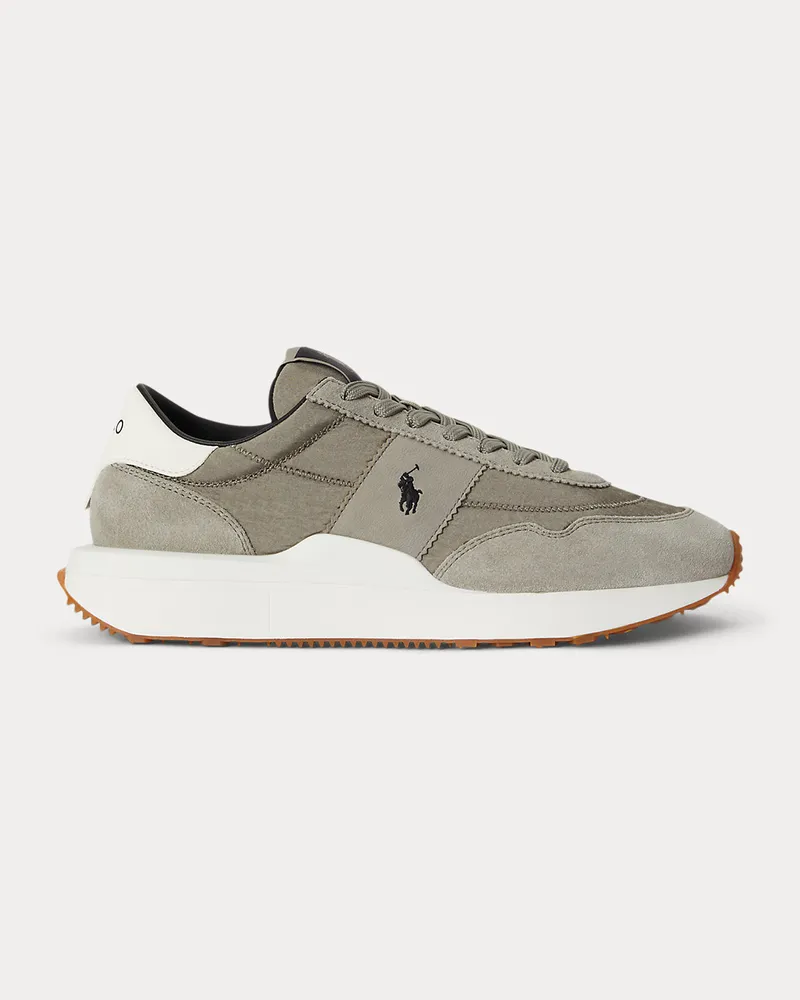 Ralph Lauren Sneaker Train 89 mit Wildlederbahnen Grey