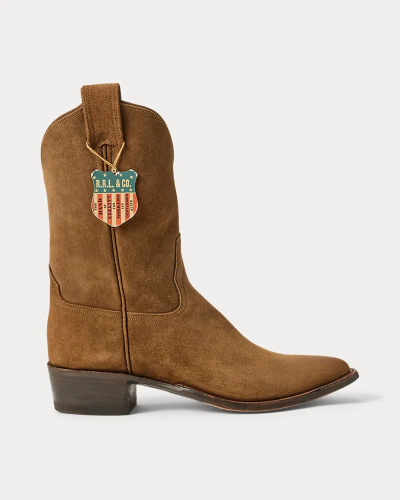 Ralph Lauren Stiefel Plainview aus Rauwildleder Brown