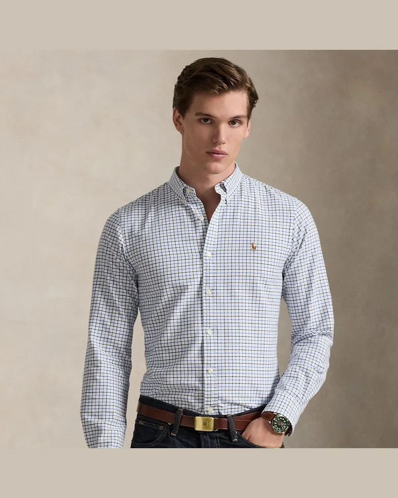 Ralph Lauren Slim-Fit Tattersall-Oxfordhemd Multi