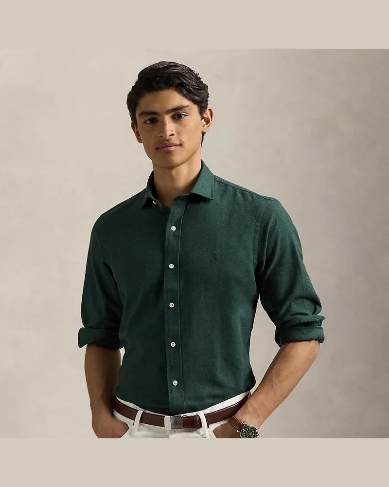 Ralph Lauren Custom-Fit Performance-Hemd aus Twill Green
