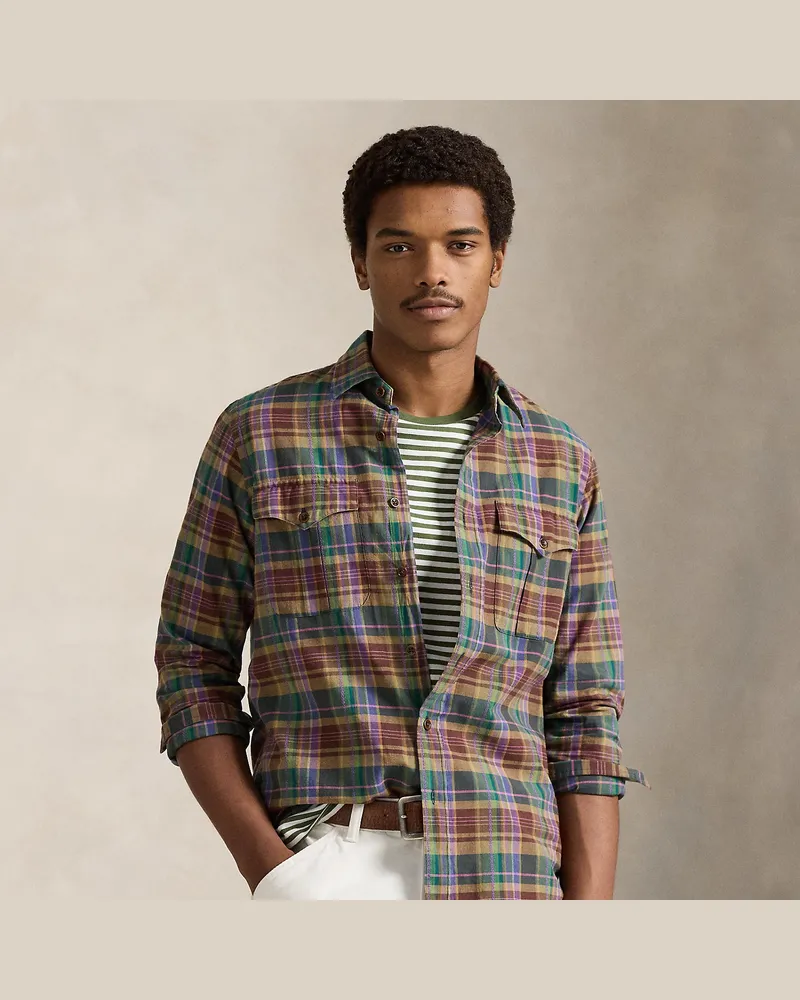 Ralph Lauren Classic-Fit Hemd mit Madraskaro Multi