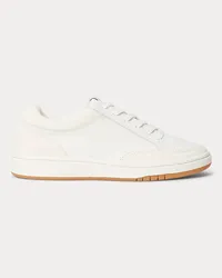 Ralph Lauren Sneaker Hailey aus Leder und Wildleder White