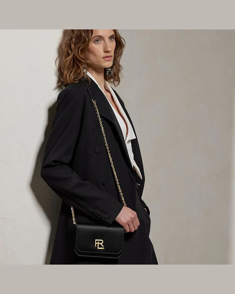 Ralph Lauren Mini-Umhängetasche RL 888 aus Satin Black