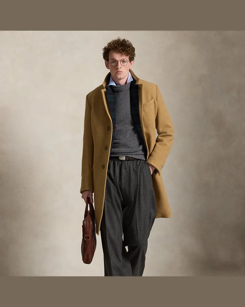 Ralph Lauren Mantel aus Melton Tan