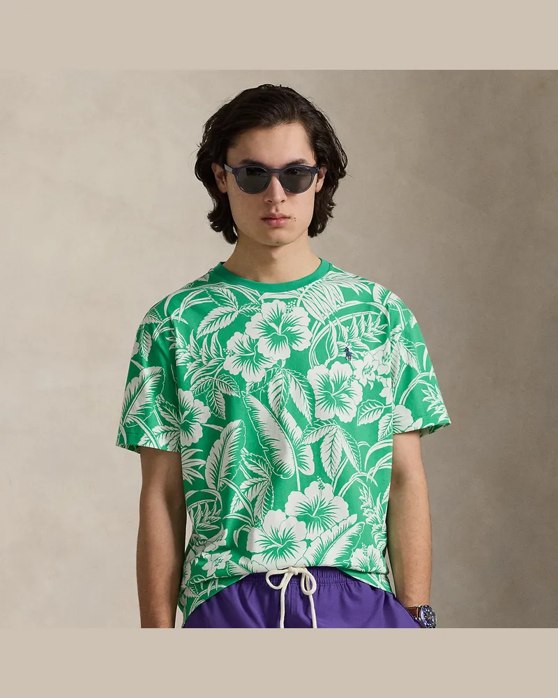 Ralph Lauren Custom-Slim-Fit Hawaii-T-Shirt Green