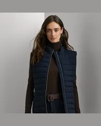 Ralph Lauren Kurzgrößen - Steppweste mit Schornsteinkragen Blue