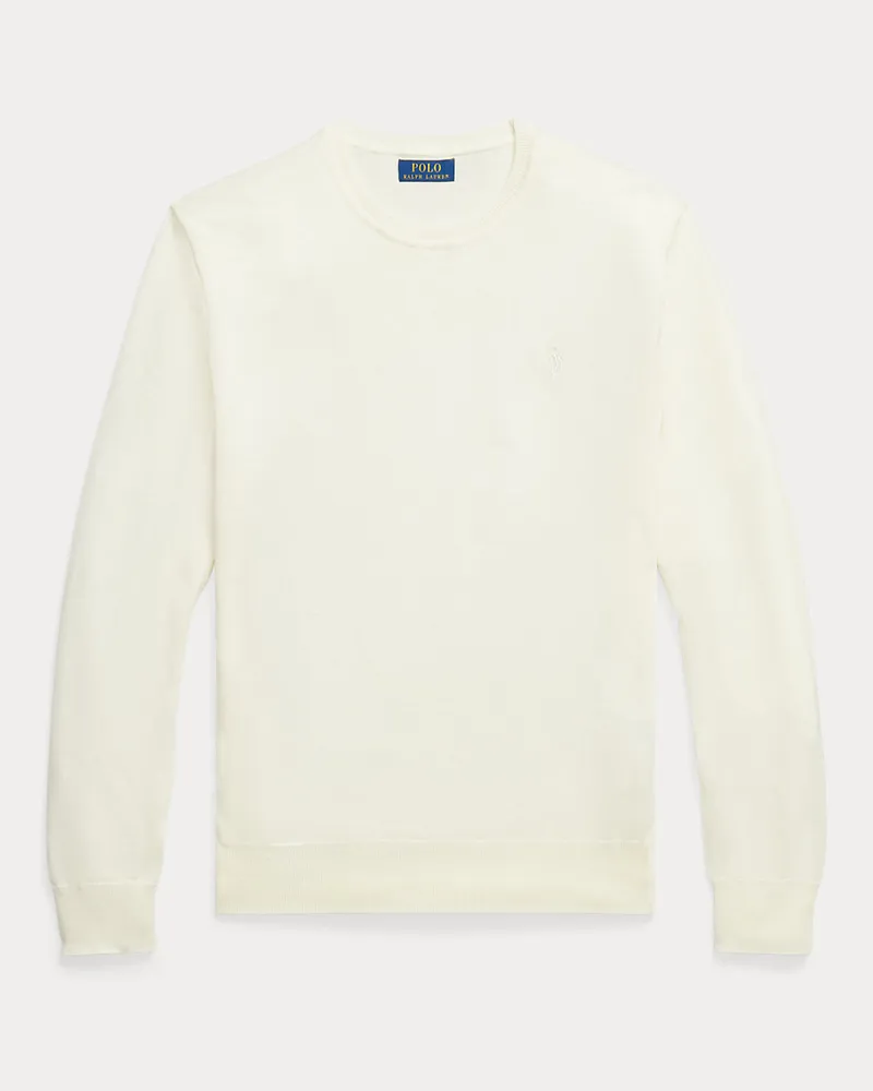 Ralph Lauren Slim-Fit Pullover aus waschbarer Wolle Cream