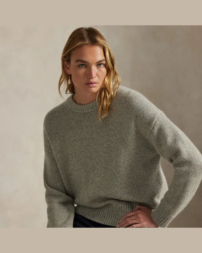 Ralph Lauren Rundhalspullover aus Kaschmir Grey