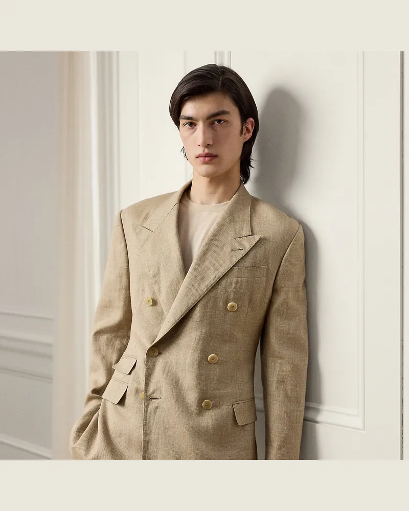 Ralph Lauren Handgeschneiderte Anzugjacke Glenn Natural