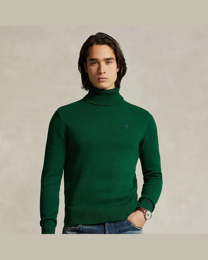 Ralph Lauren Rollkragenpullover aus Baumwolle Green