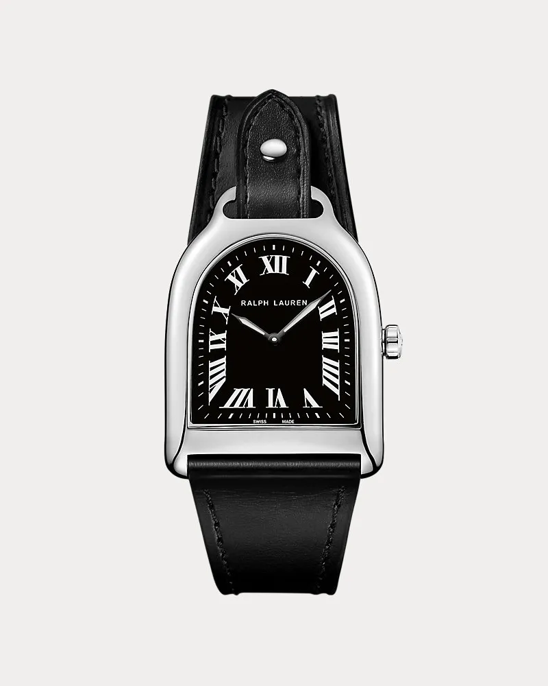 Ralph Lauren Uhr mit Edelstahlgehäuse Black