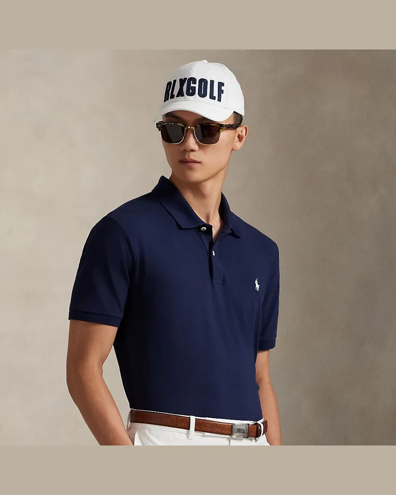 Ralph Lauren Tailored-Fit Performance-Poloshirt Blue