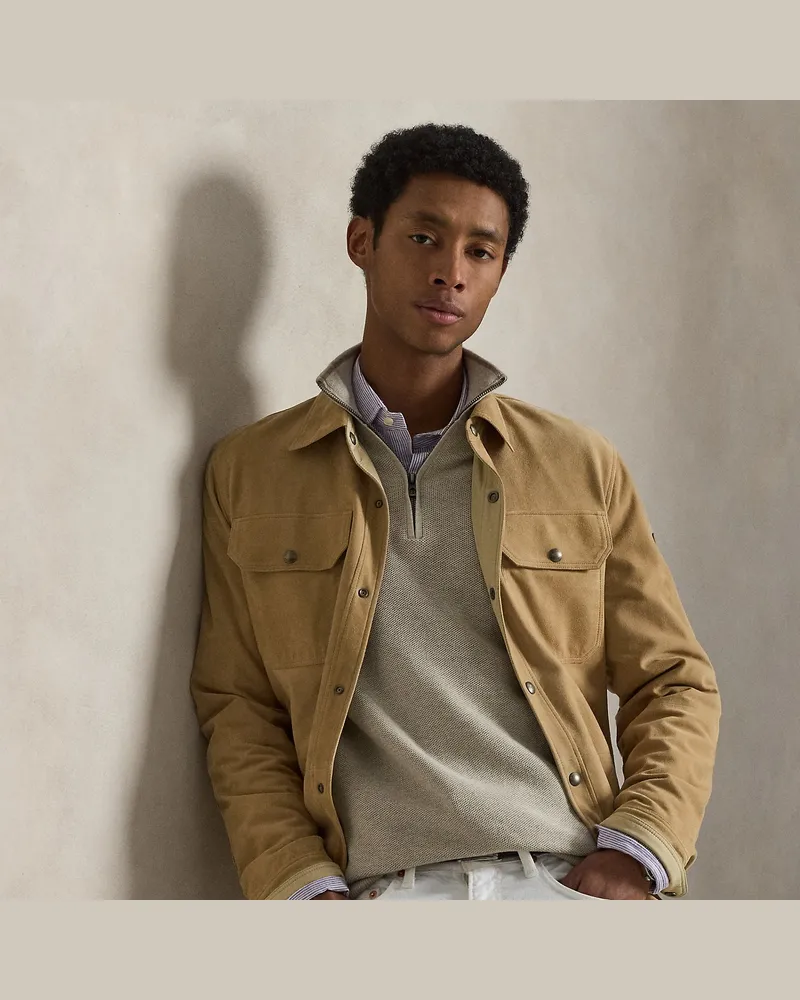 Ralph Lauren Pullover aus Baumwollpiqué Brown