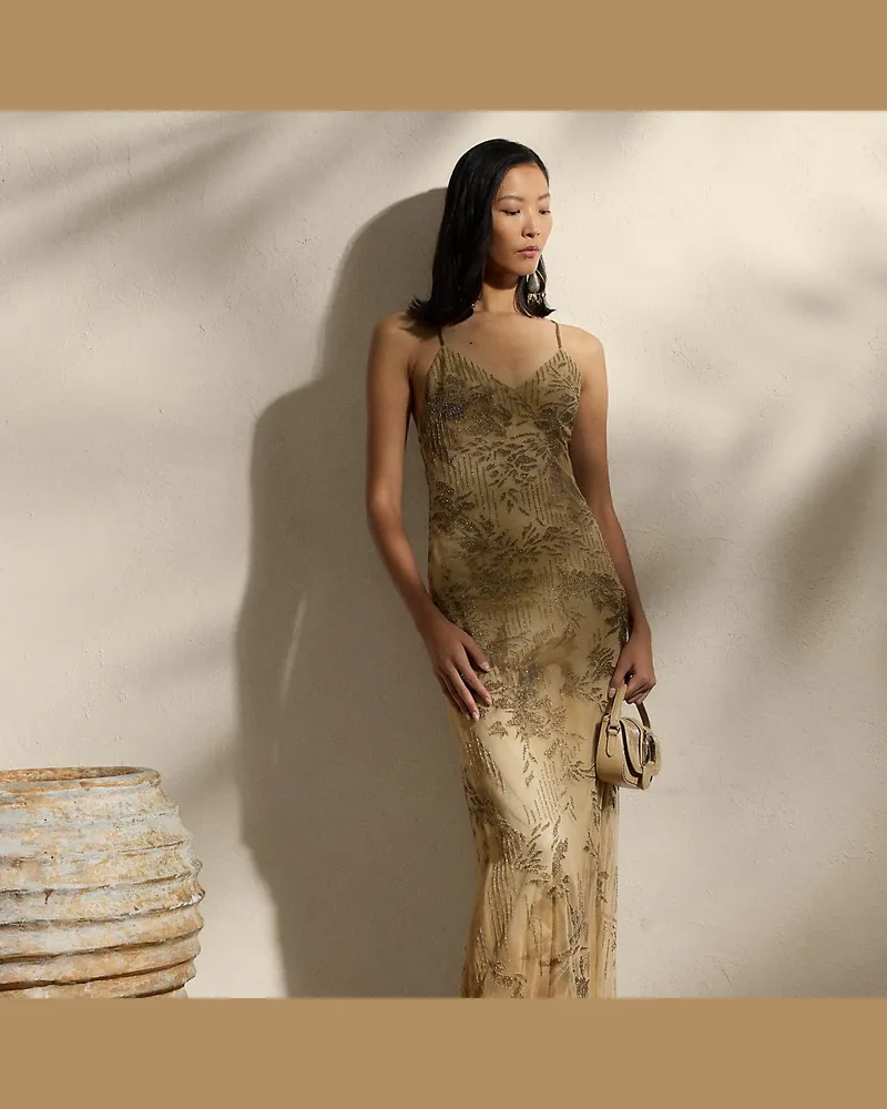 Ralph Lauren Verziertes Abendkleid Kacey Tan