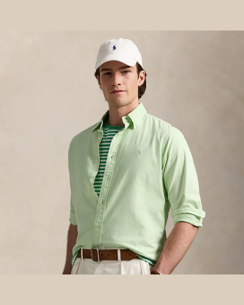 Ralph Lauren Mineralgefärbtes Classic-Fit Oxfordhemd Green
