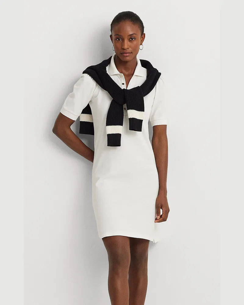 Ralph Lauren Etuikleid mit Kragen White