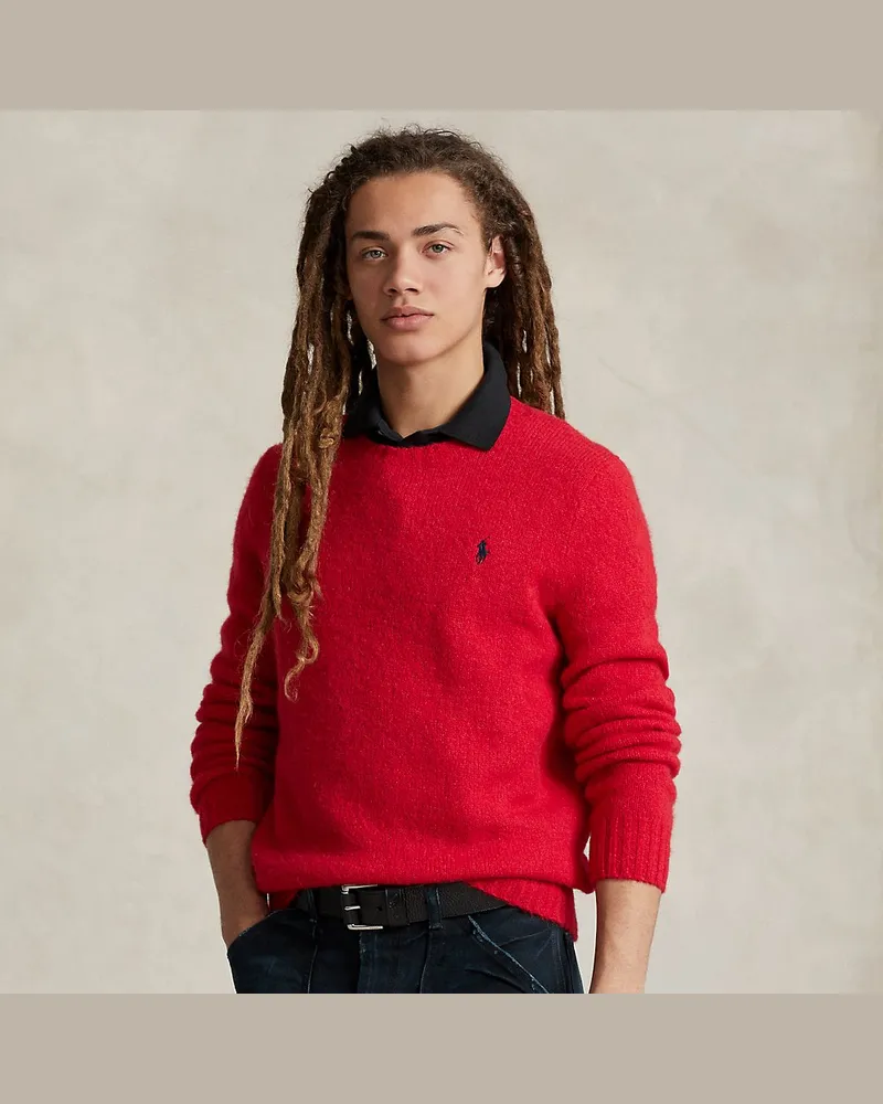 Ralph Lauren Strukturierter Rundhalspullover Red