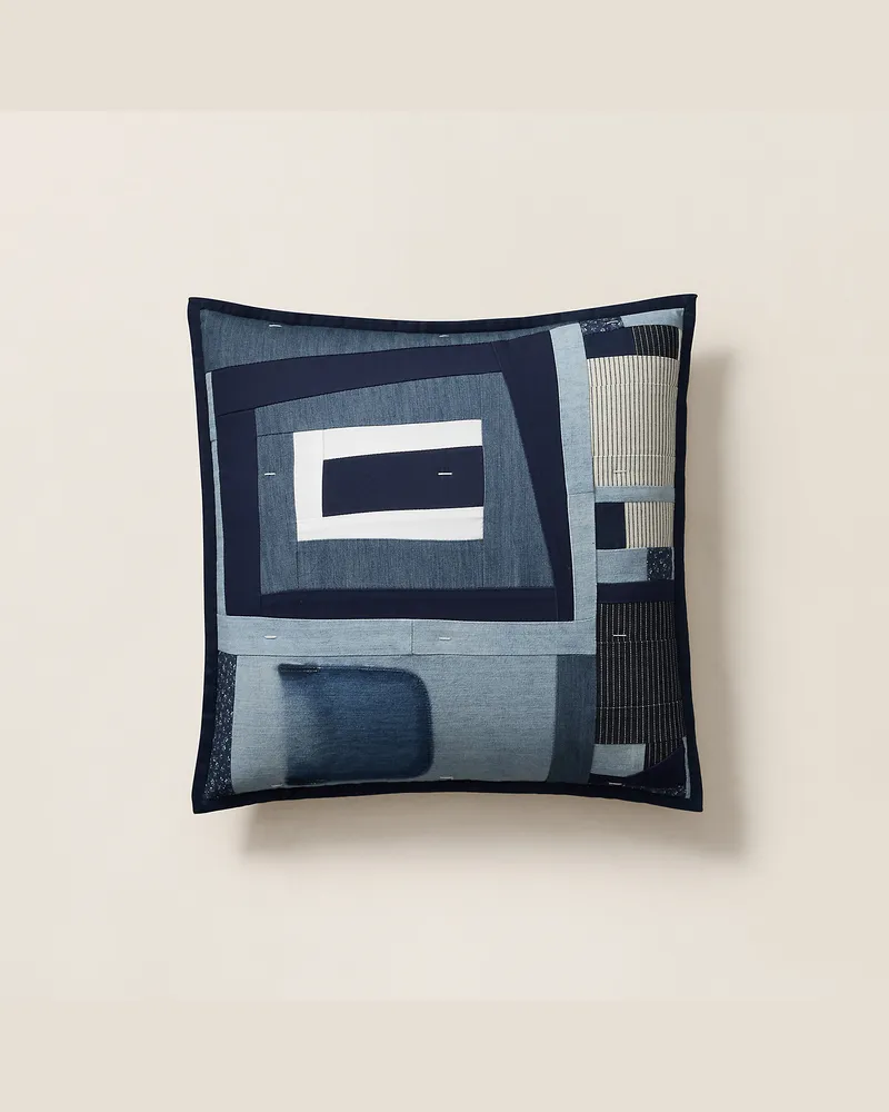 Ralph Lauren Home Kissen RL x Gee’s Bend Blue