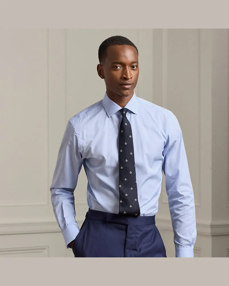 Ralph Lauren Hemd mit feinem Hahnentrittmuster Blue