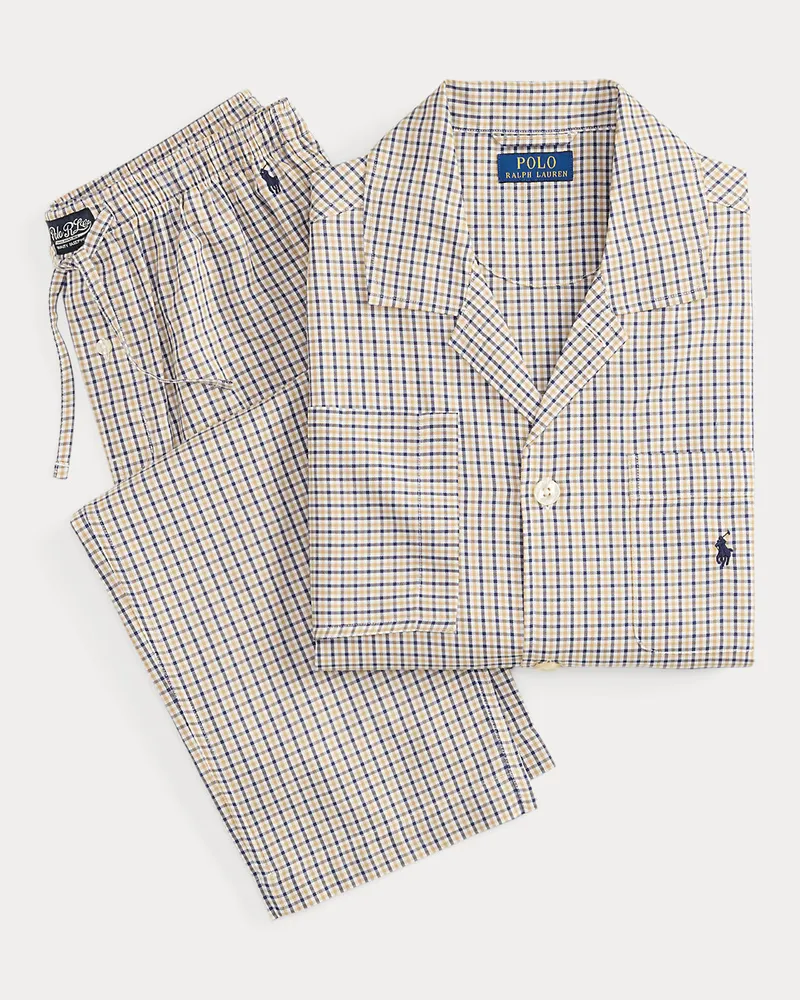 Ralph Lauren Baumwollpyjama mit Monogrammdruck Multi