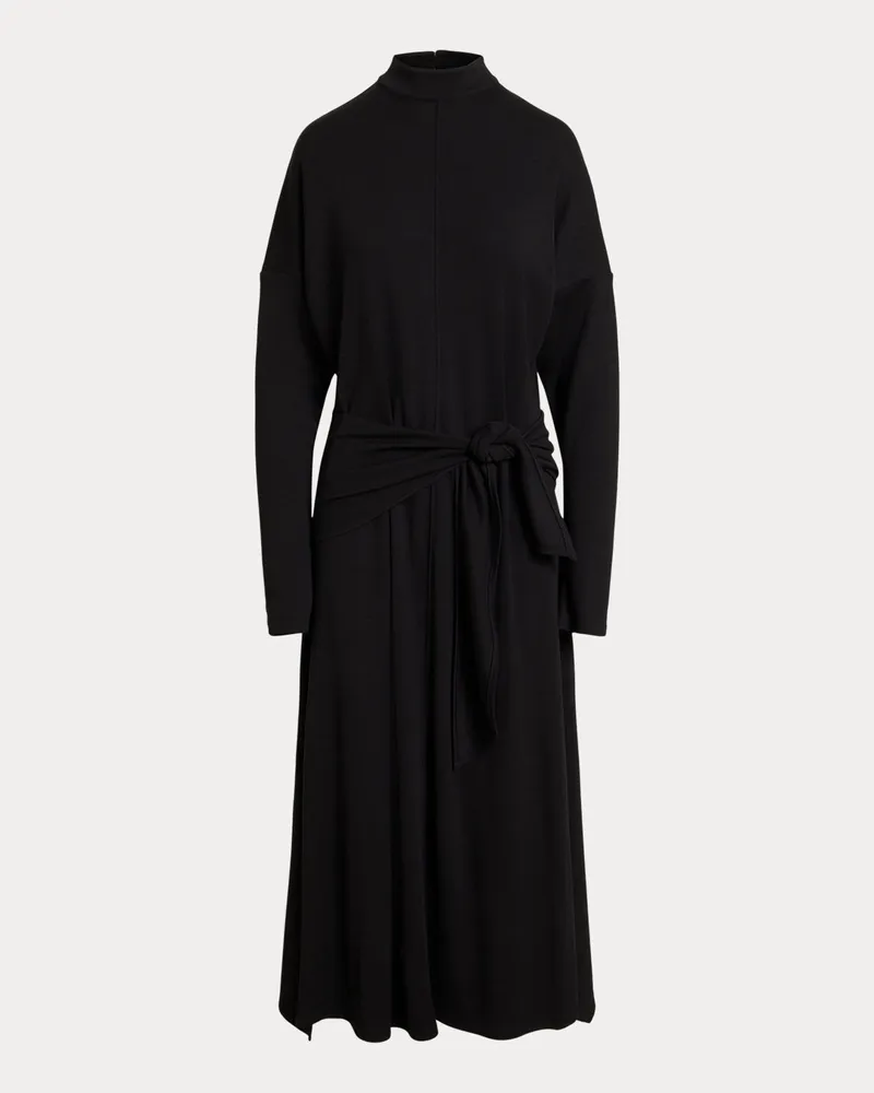 Ralph Lauren Jerseykleid mit Bindedetail Black