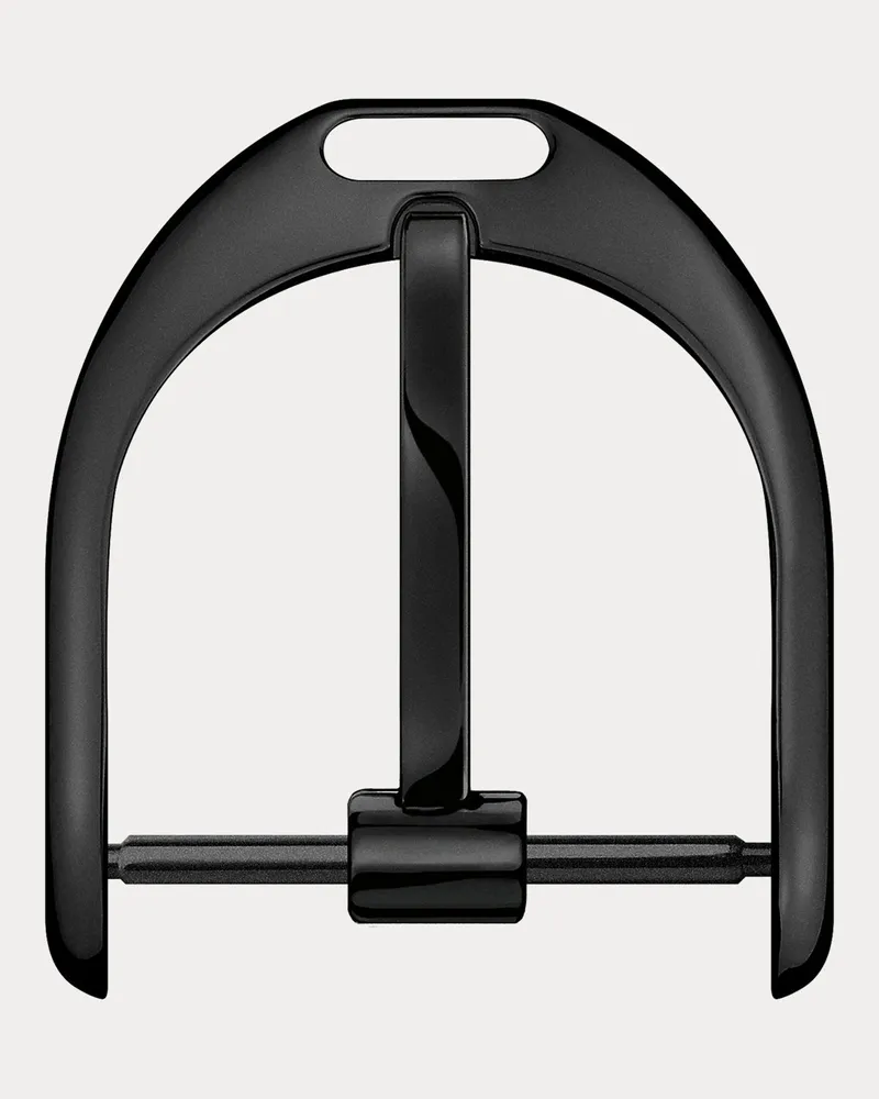 Ralph Lauren Dornschließe 19 mm aus mattem Stahl Black