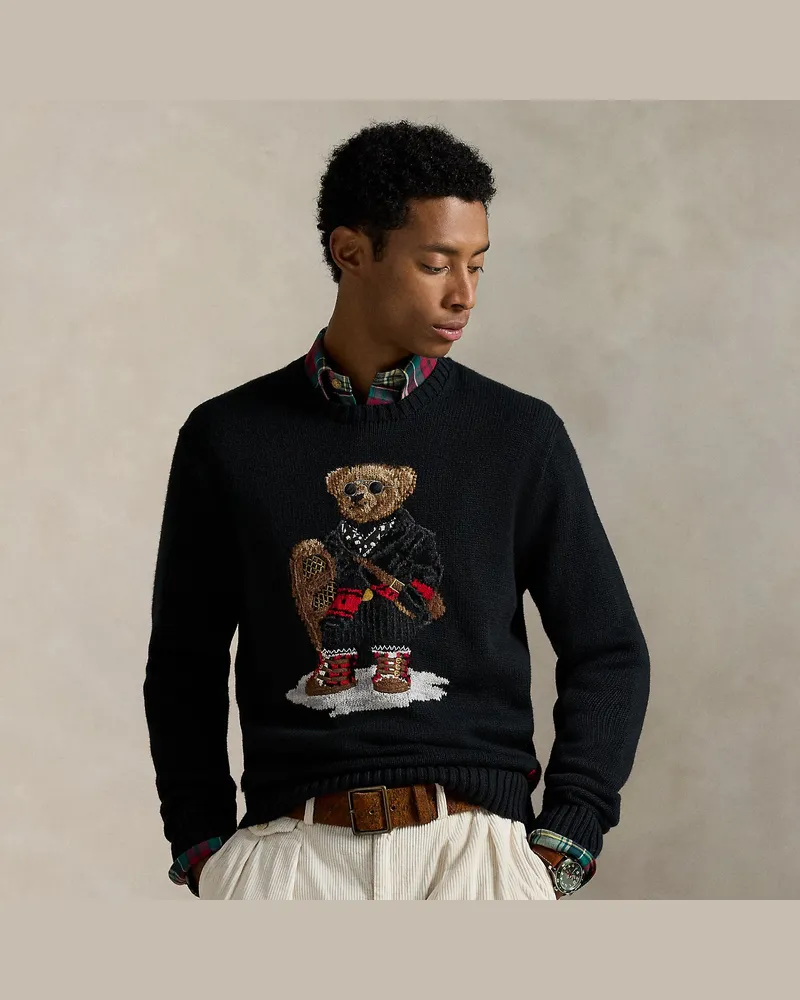 Ralph Lauren Pullover mit Polo Bear Black