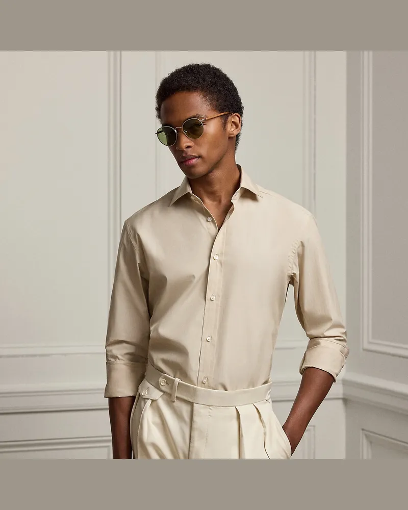 Ralph Lauren Das Fil-à-Fil-Hemd Natural