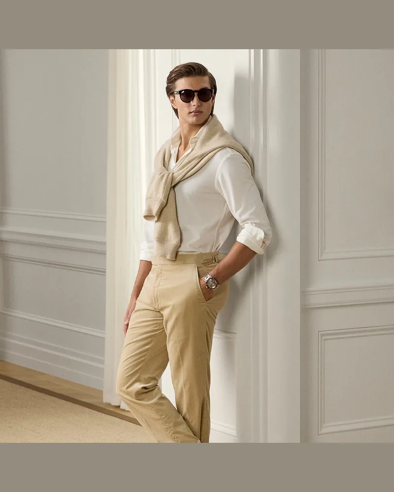Ralph Lauren Handgeschneiderte Kordsamthose Gregory Tan