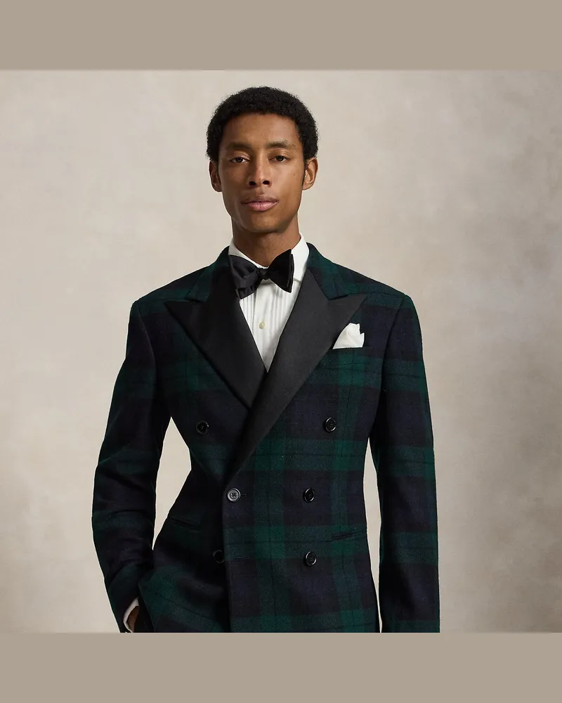 Ralph Lauren Karierte Tailored-Fit Polo-Smokingjacke Black