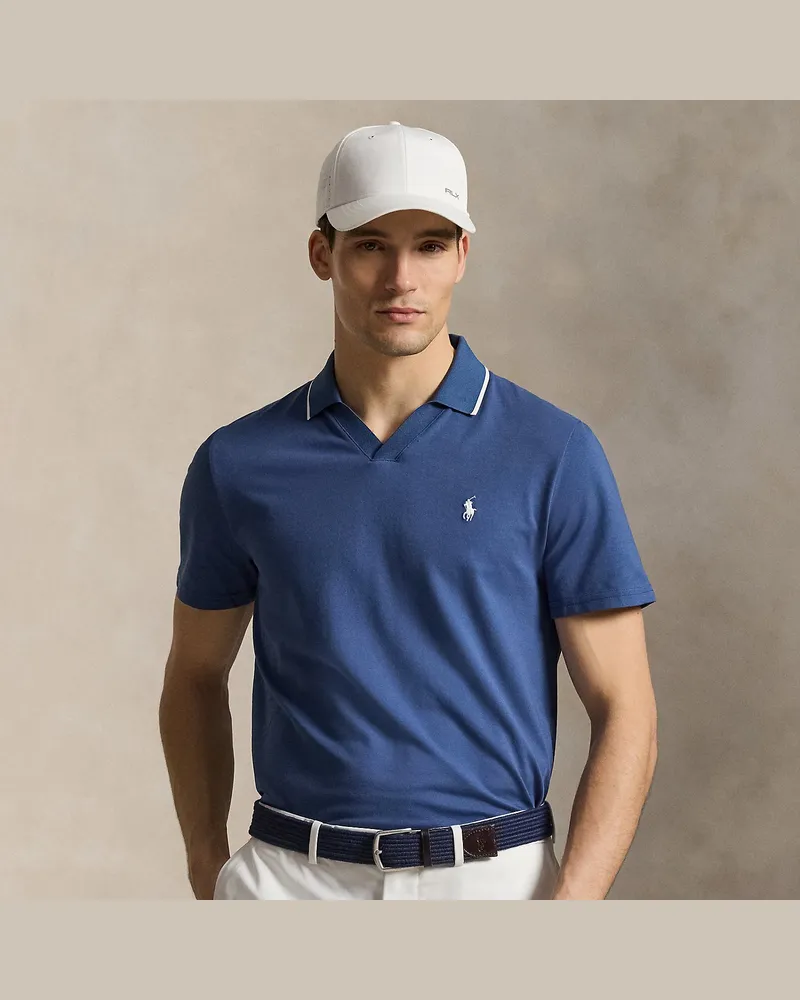 Ralph Lauren Tailored-Fit Performance-Poloshirt Blue