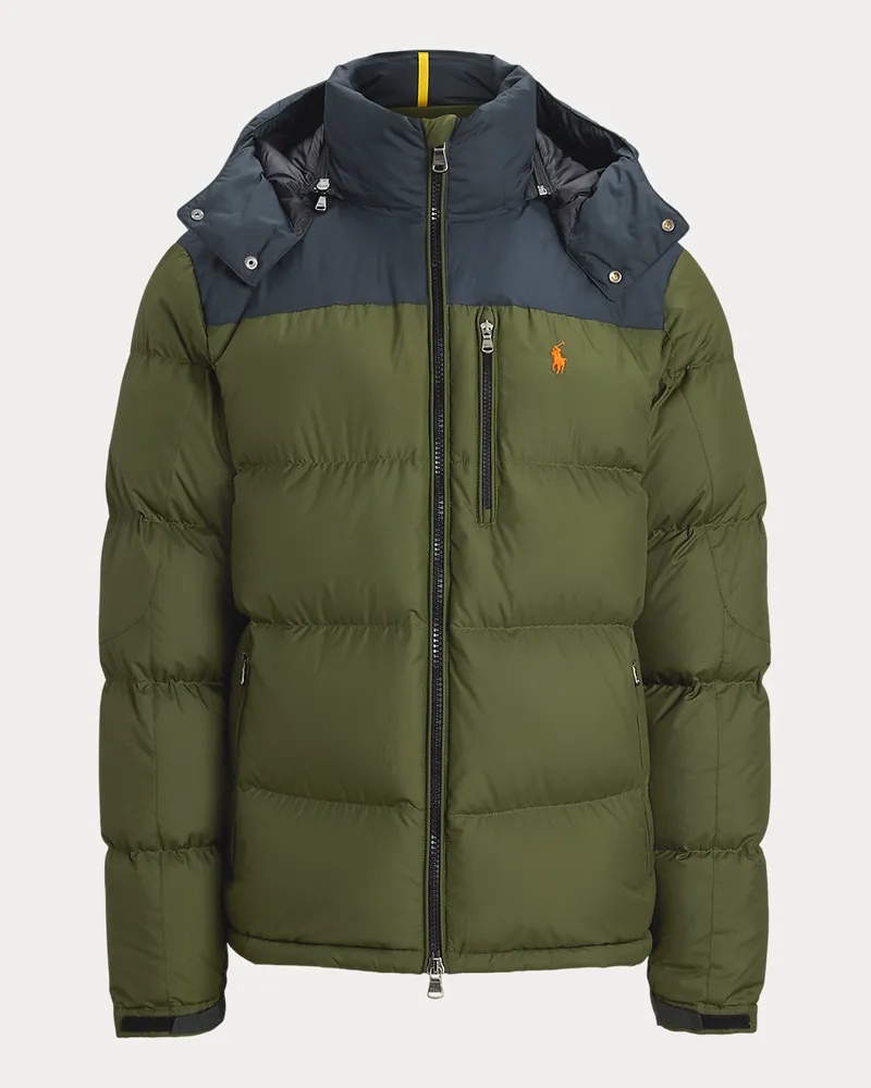 Ralph Lauren Die Color-Block-Daunenjacke Gorham Green
